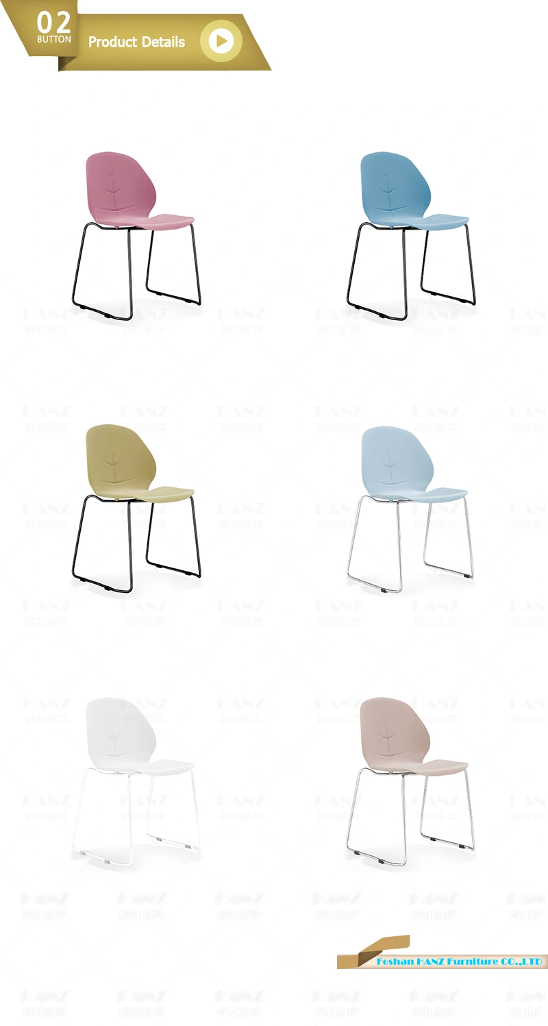 Factory Direct Sales Milk Tea Shop Coffee Shop Electroplated Foot Plastic Chair