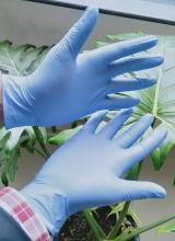 nitrile powder free blue gloves nitrile gloves