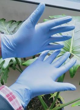 nitrile powder free blue gloves nitrile gloves