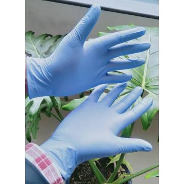 Guantes de nitrilo para examen médico