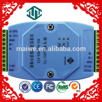 MWE485-YG Isolated 4-Port RS-485 Hub, Splitter and Repeater