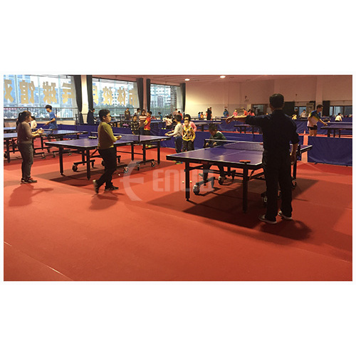 ITTF kualitas ketebalan tinggi 7mm lantai tenis meja indoor