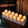 Electric Flameless Tealight Candle Tea Lights With Timer