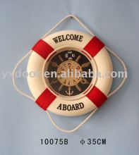 life ring clock(10075B)craft clock
