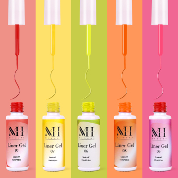 Menghe 26 Colors Glitter Gel Liner Nail Art Kit