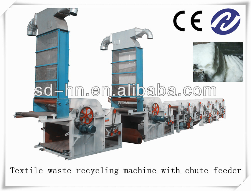 Waste Tearing Recycling Machine for Textile Garment Rags Cotton Yarn Hard Carpet