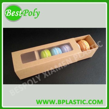 6pcs Kraft Macaron Box