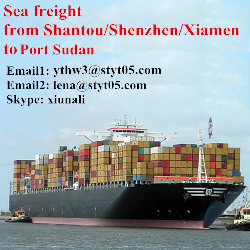 Transporte marítimo de Shantou a Port Sudan