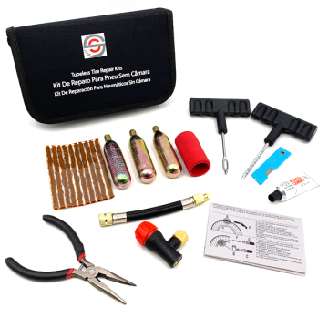 TRK223 CO2 Motorcycle Repair Tool Kit for Tire Repairs