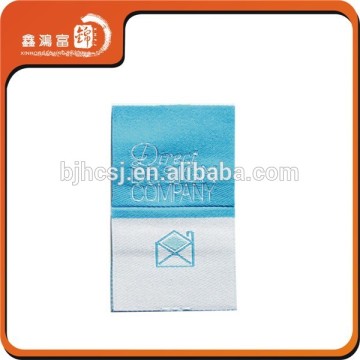 Classical folded fabric woven labels for clothing
