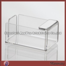 Clear desk heat bent acrylic visit card box used in the office