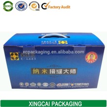 corrugated carton box machine for quilt with handle