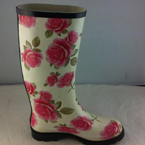 Fiore stampato Ladies Rainboots