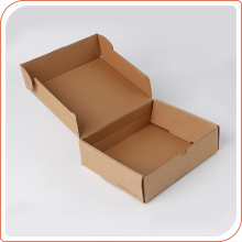 Flat mailing corrugated paper postage boxes