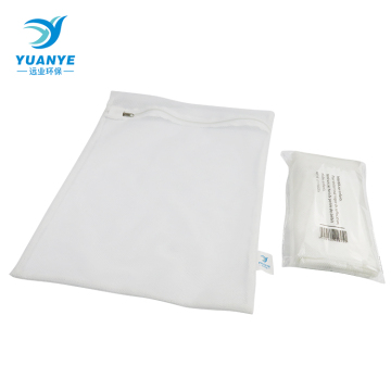 custom zipper polyester mesh laundry bra wash bag
