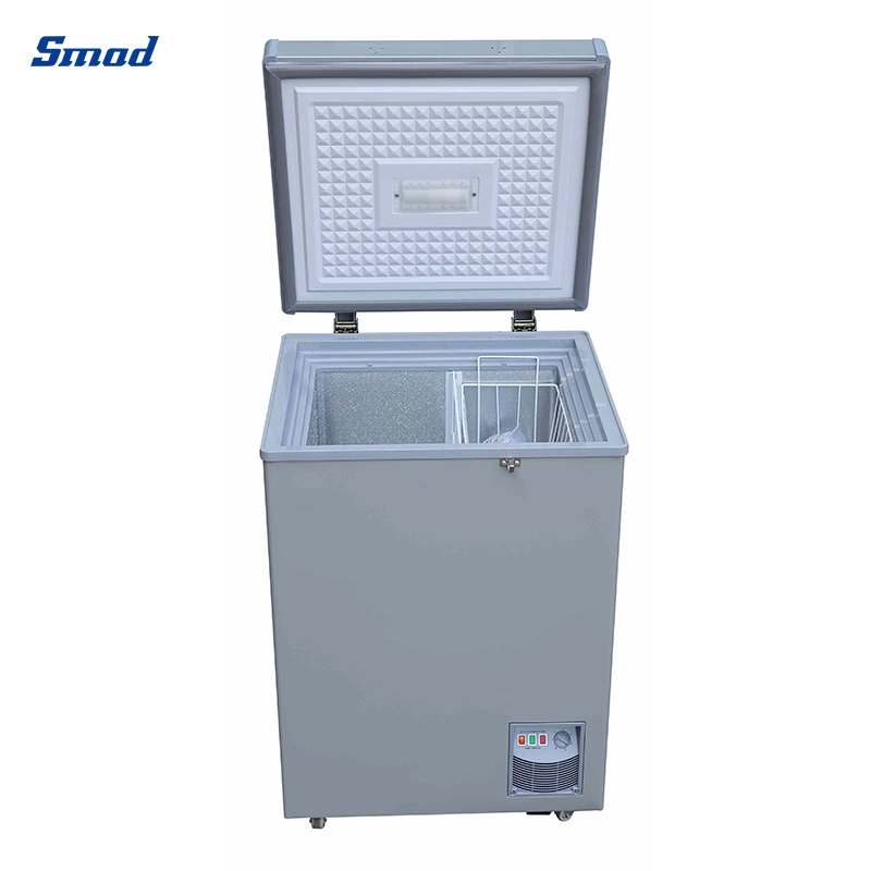 Smad 116L Mini Grey Gray Color Home Commercial Frozen Food Chest Freezer