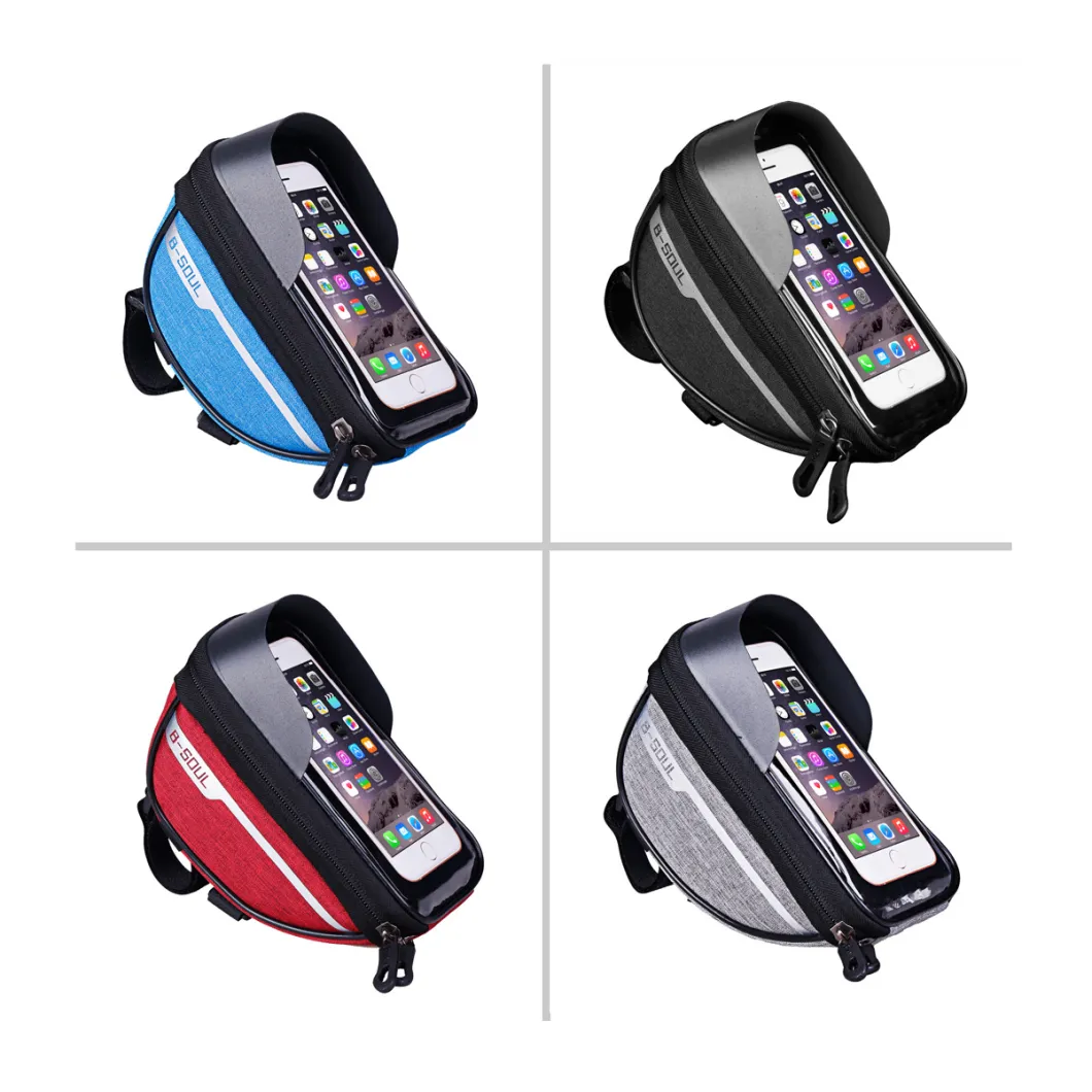 Outdoor Bags Waterproof Riding Bike Frame Bags Front Tube Touch Screen Bike Phone Bag Handlebar Bicycle Bags