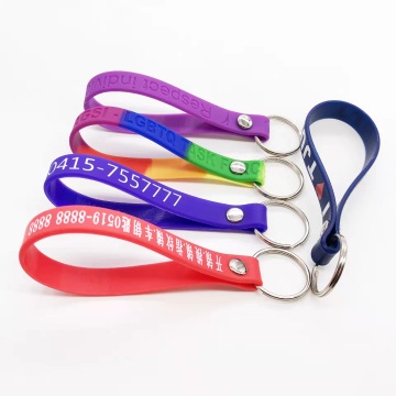 Discounted Custom Silicone Wristband Keychains and Lanyards with Logos