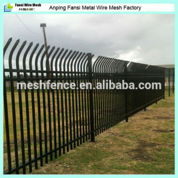 Durable cranked spear top tubular steel fence manufacturer