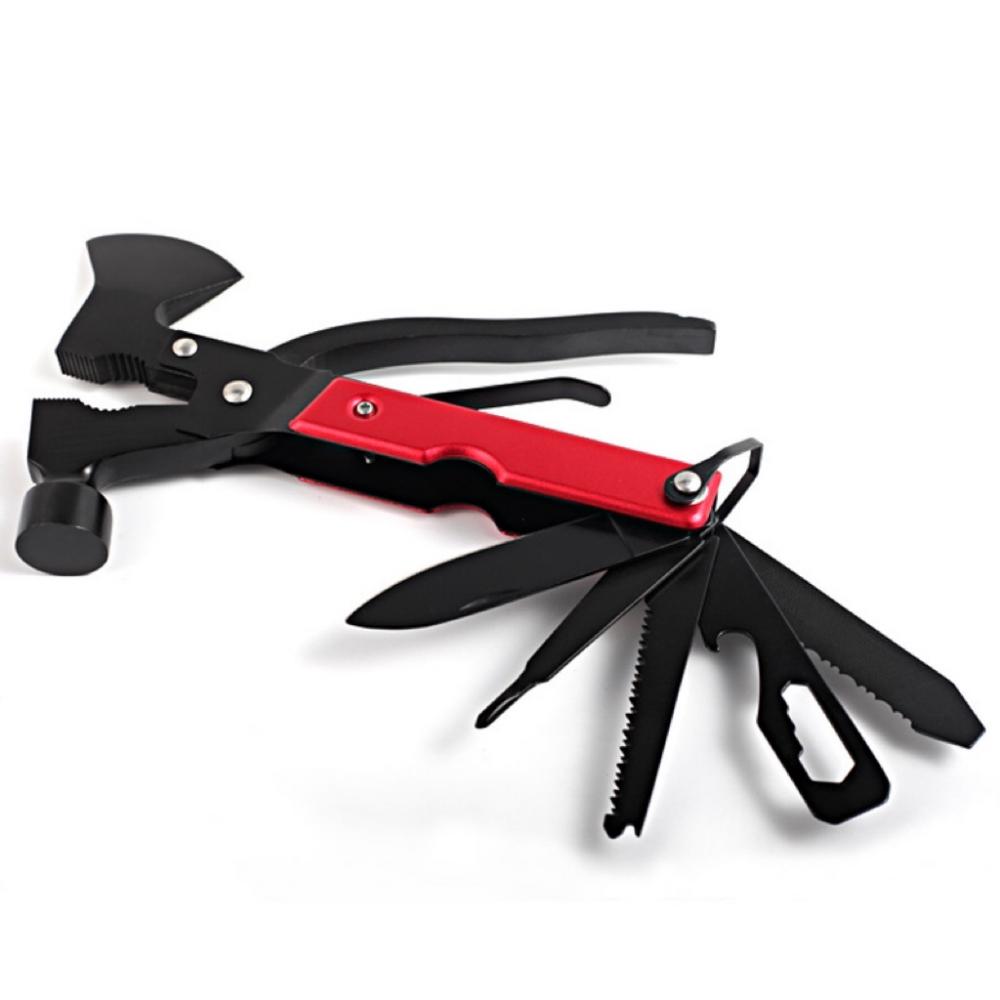 Outdoor-Werkzeug Multifunktion Hammer Camping Sicherheit Mehrzweckwerkzeug 17 in 1 Werkzeugklappermesserzange Outdoor Tool Multi-function Hammer Camping Safety Multi-purpose Tool 17 in 1 Tool Folding Knife Pliers