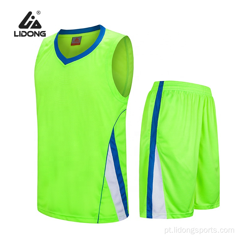 Última camisa de basquete Design de uniforme de basquete atacado