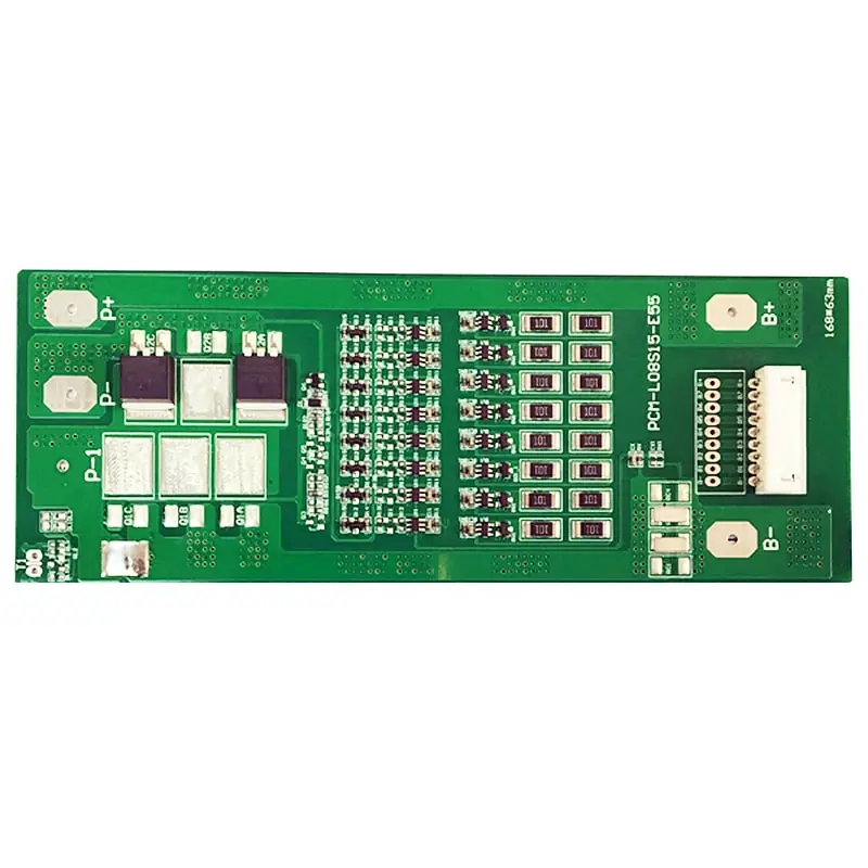 8s 20A PCM BMS for 28.8V 29.6V Li-ion/Lithium/ Li-Polymer 24V 25.6V LiFePO4 Battery Pack Size L168*W63*T8mm (PCM-L08S15-E55)