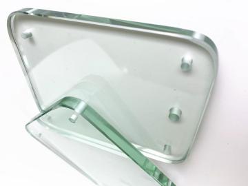 Perforated custom tempered glass