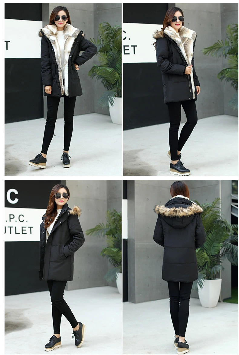 New Couple Down Jacket MID-Length Thick Winter Jacket