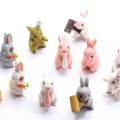 22 * 38 MM Diverse Hars Kawaii Bunny Konijnen 3D Mini Paashazen Konijnen Cabochons Boutique Haar Boog Centrum Maken