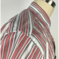 Striped Office Casual Short Sleeve Shirt 100%Baumwollhemd