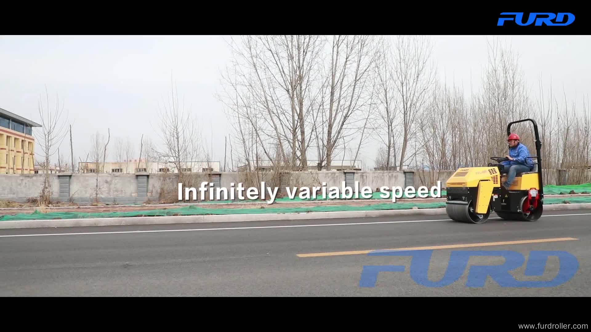 Asphalt Road Lying 1 Ton Steered Tandem Vibratory Roller