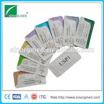 Surgical Suture Supplier Nylon/Silk/Polypropylene suture type