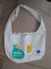 New design cotton shoulder bag/organic cotton messenger bag/cotton mother bag