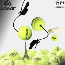 ITF Approved tennis ball with elastic string