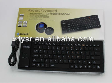 bluetooth wireless silicone keyboard mini flexible keyboard bluetooth keyboard 84 keys