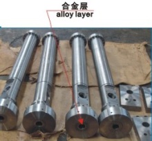 Extrusion bimetallic screw barrel