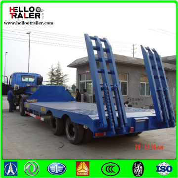 3 / 4 Axle Heavy Duty Hydraulic 30 ton Low Boy Trailer / low load trailer