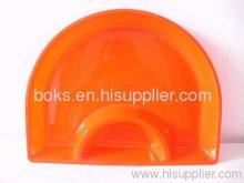 Orange Plastic Divided Candy Plates?