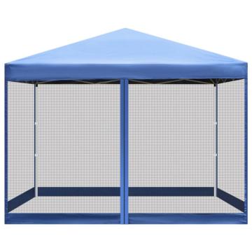 Retractable Canopy Party Tent with Mesh Side Walls