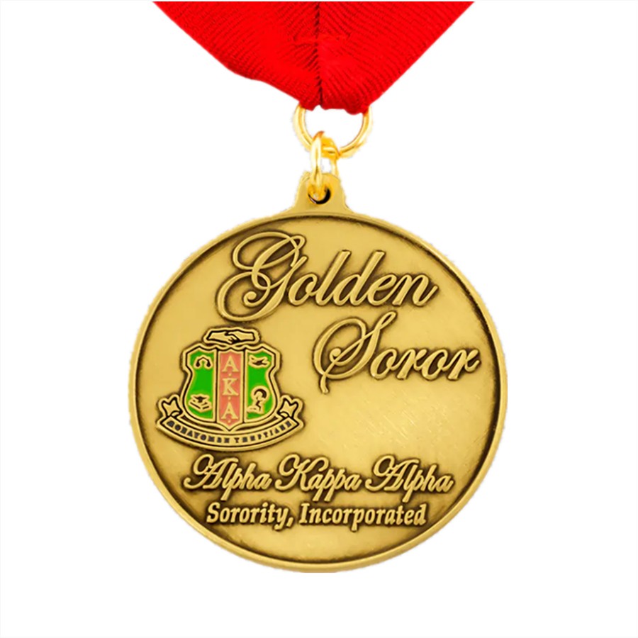 Médaille de Golden Academy de forme ronde personnalisée