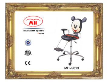 Son Bear Barber Cartoon Chair