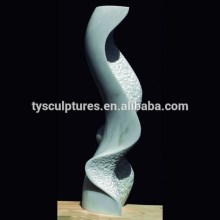 Italian stone 3d abstract marble sculpture modern indoor abstract small statuette