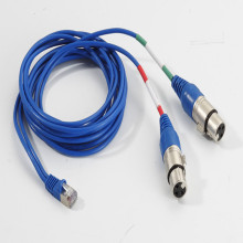 RJ45 to XLR jack cable adapter