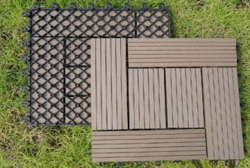 Decorative WPC Diy Tile Wood Plastic Composite Diy Tile