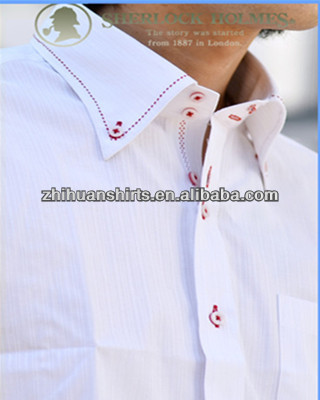 Mens Dress Shirt With Pick Stitching
