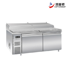 Two-Door Refrigerator for Pizza and Salad Storage