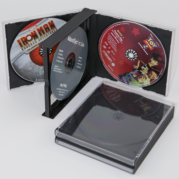 Plastic DVD Case Portable CD Storage Box CD Display Package Case Durable DVD Box