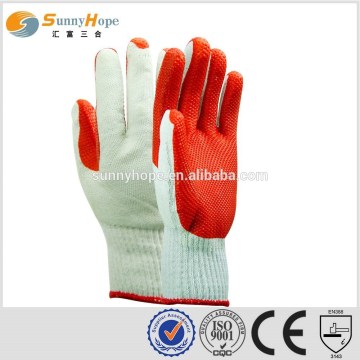 10gauge knit gloves red white