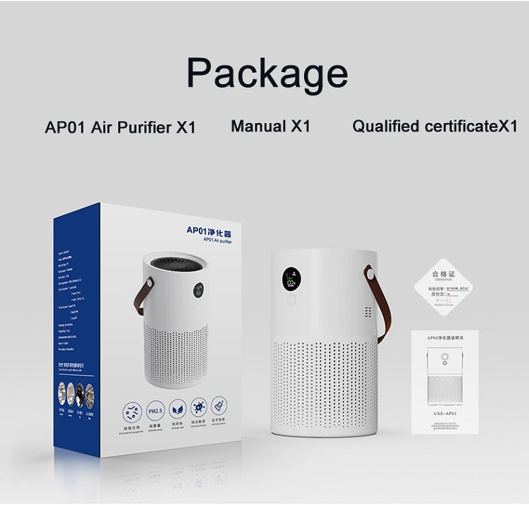 2021 True HEPA Filter Desktop Air Purifier Ionizer Rechargeable Pm2.5 Therapy Air Cleaner Portable Home Air Purifier