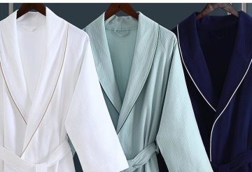 100%cotton Waffle bath robe